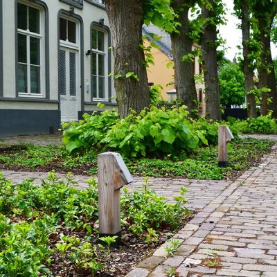 Houten voetpadverlichting straatverlichting led